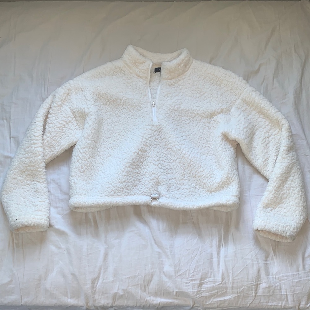 White LA Hearts Pacsun Sherpa